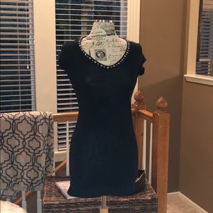 Black shirt/ mini dress